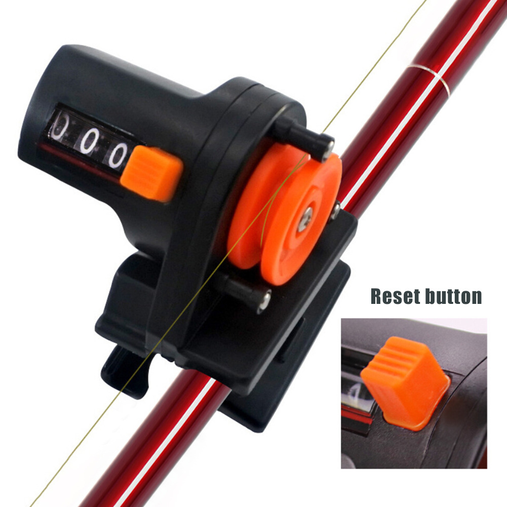 Baitcasting Reel - Fischerei-Linientiefenmessgerät Angelzubehör Längenmesszähler 0-999M Angelwerkzeuge Angelausrüstung