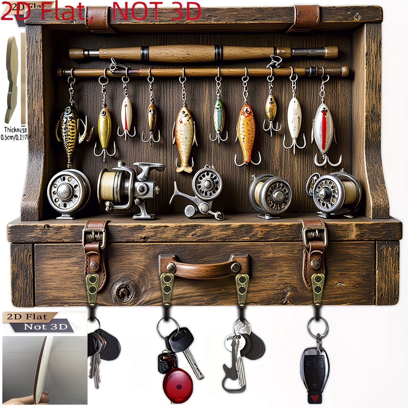 Vintage Angelköder-Schlüsselha – Fly Reel Bewertung und Preis